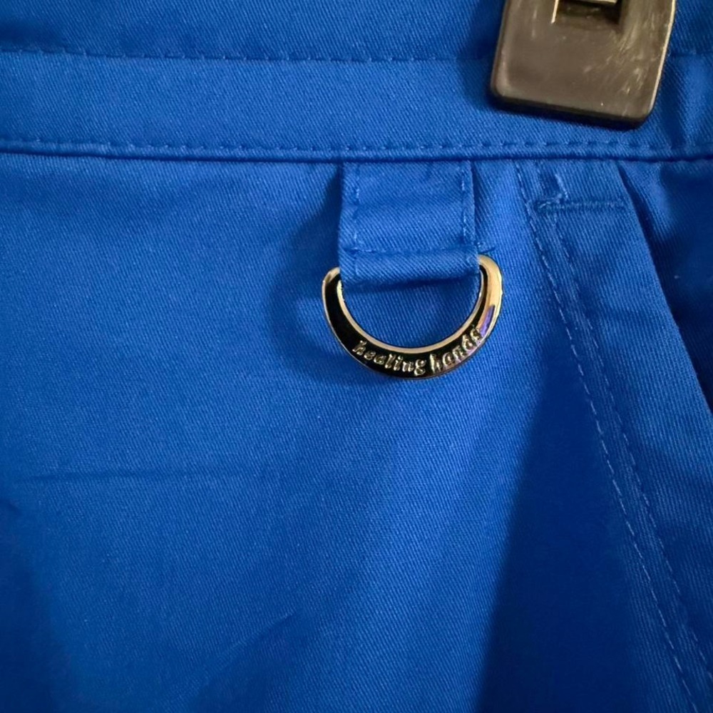 Healing Hand scrub pants, purple label. Blue, size S - Picture 4 of 5